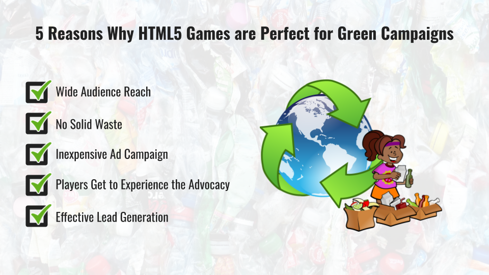 HTML5 Games for Recycling, Environmental, and other Green Campaigns