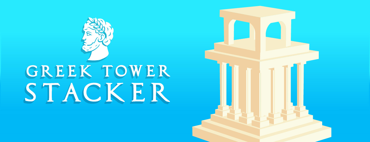 Greek Tower Stacker HTML5 Game